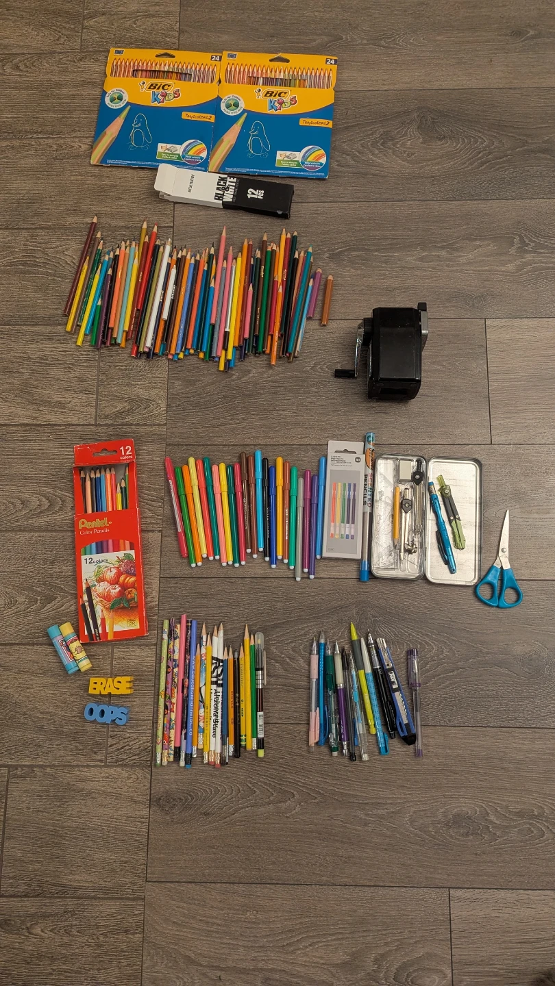 🎨 HUGE School, Art & Stationery Supply Bundle! ✏️✂️
