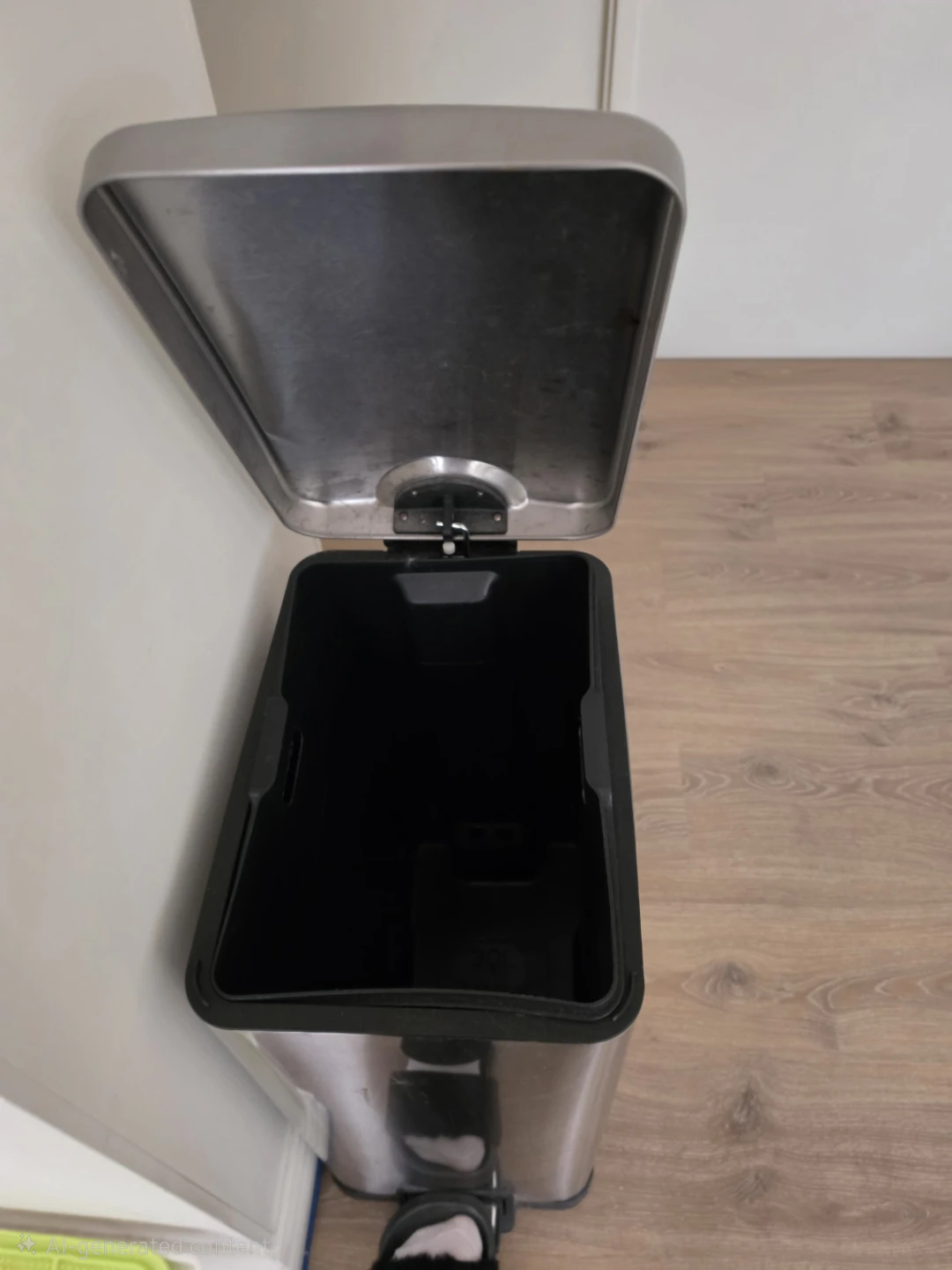 Brushed Stainless Steel Step Bin Trash Can