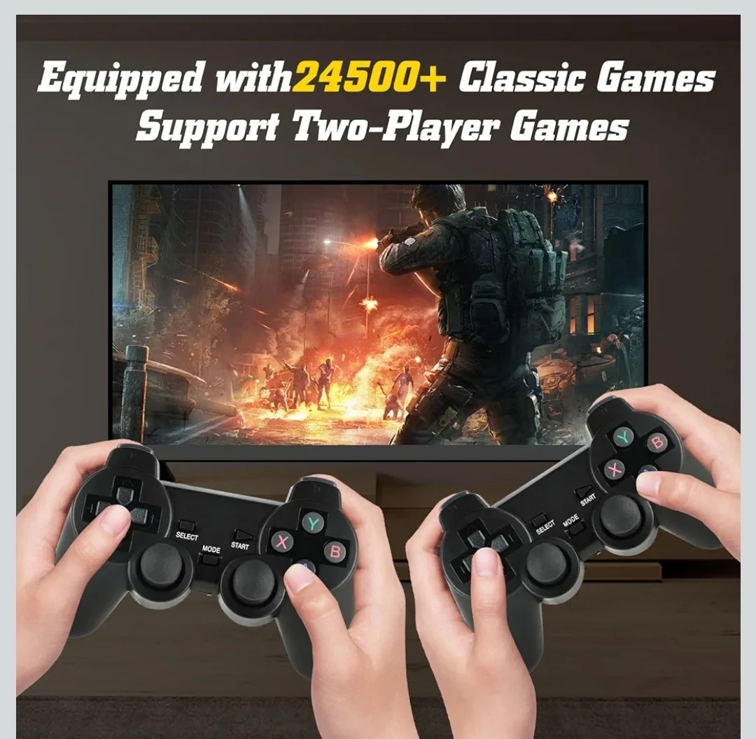 NEW TV Game Console 2 Wireless Contoller 24500+ Games 4K HDMI - photo 3