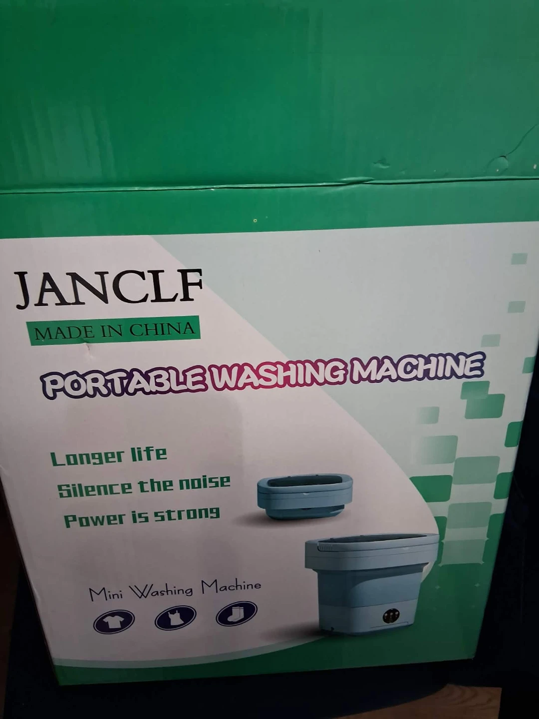 JANCLF Pink Portable Folding Washing Machine Mini - photo 2