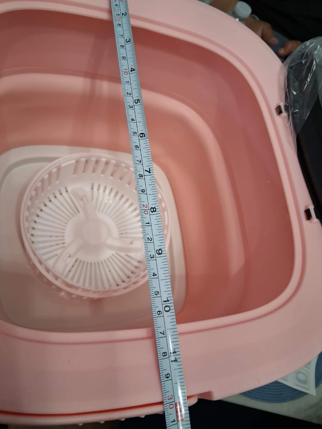 JANCLF Pink Portable Folding Washing Machine Mini - photo 5