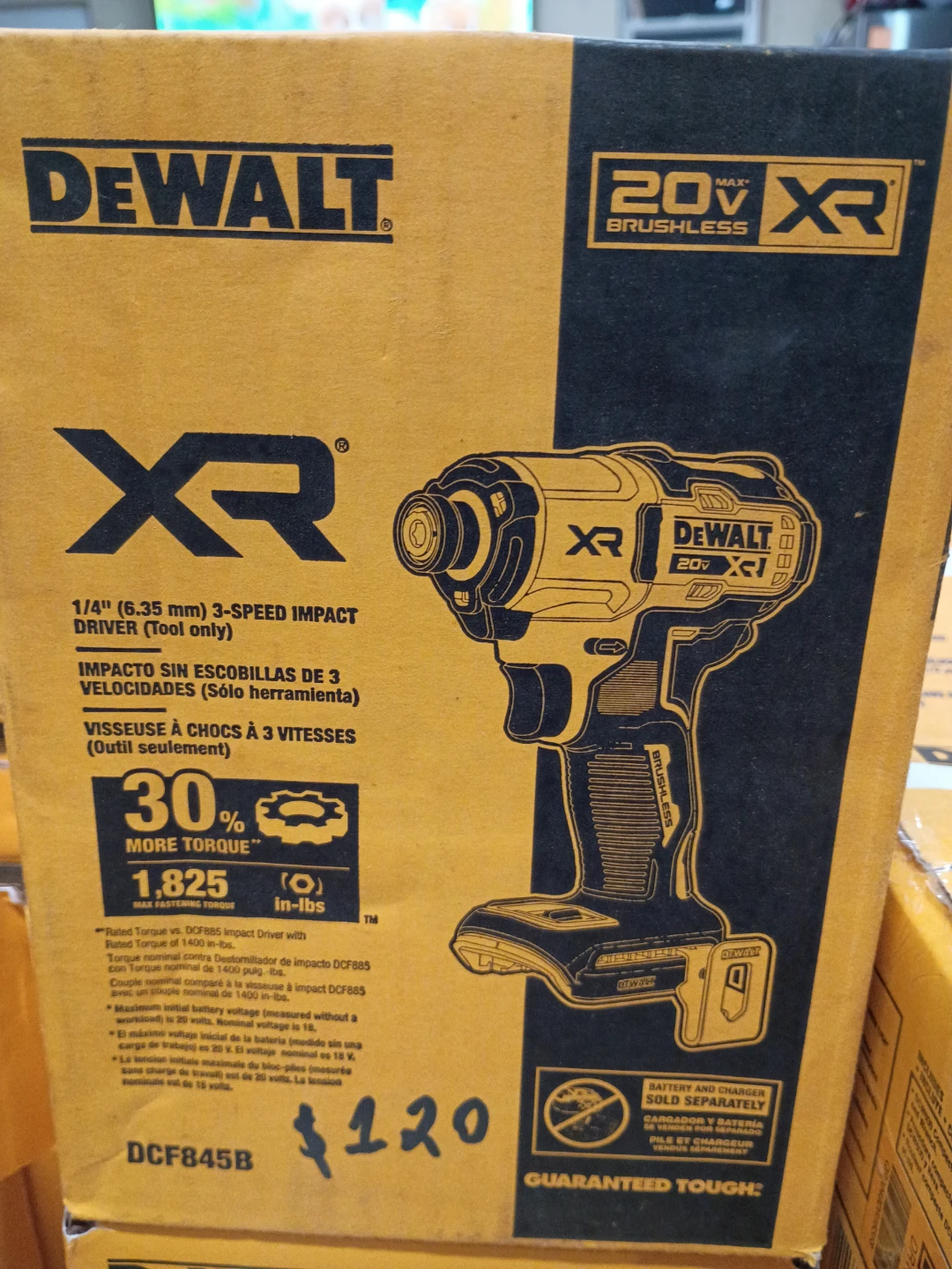 DEWALT 20V XR Brushless 1/4" 3-Speed Impact Driver