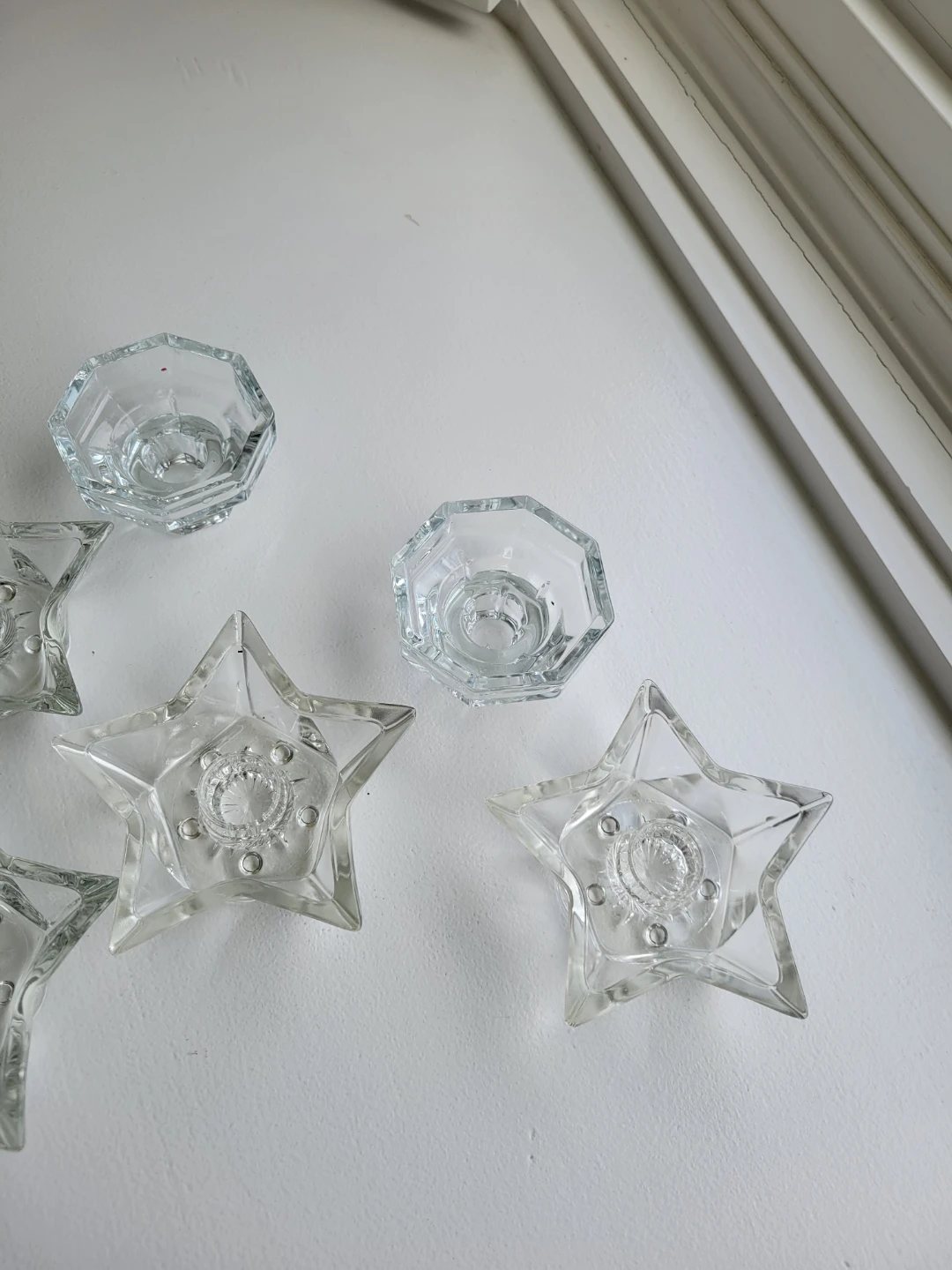 Vintage Glass Candle Holders.  $10/Set - photo 4