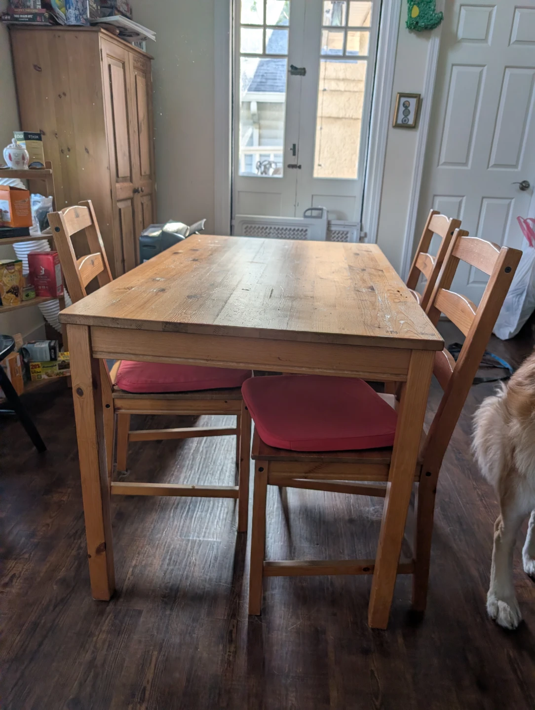 Wooden Dining Table and Chairs