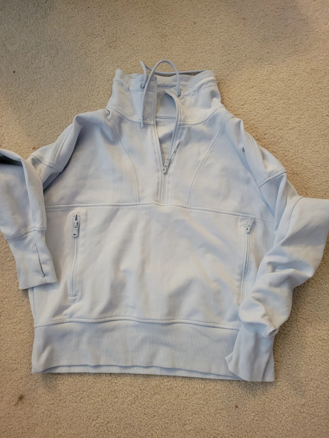 Old Navy Women's Light Blue Pullover Sweatshirt