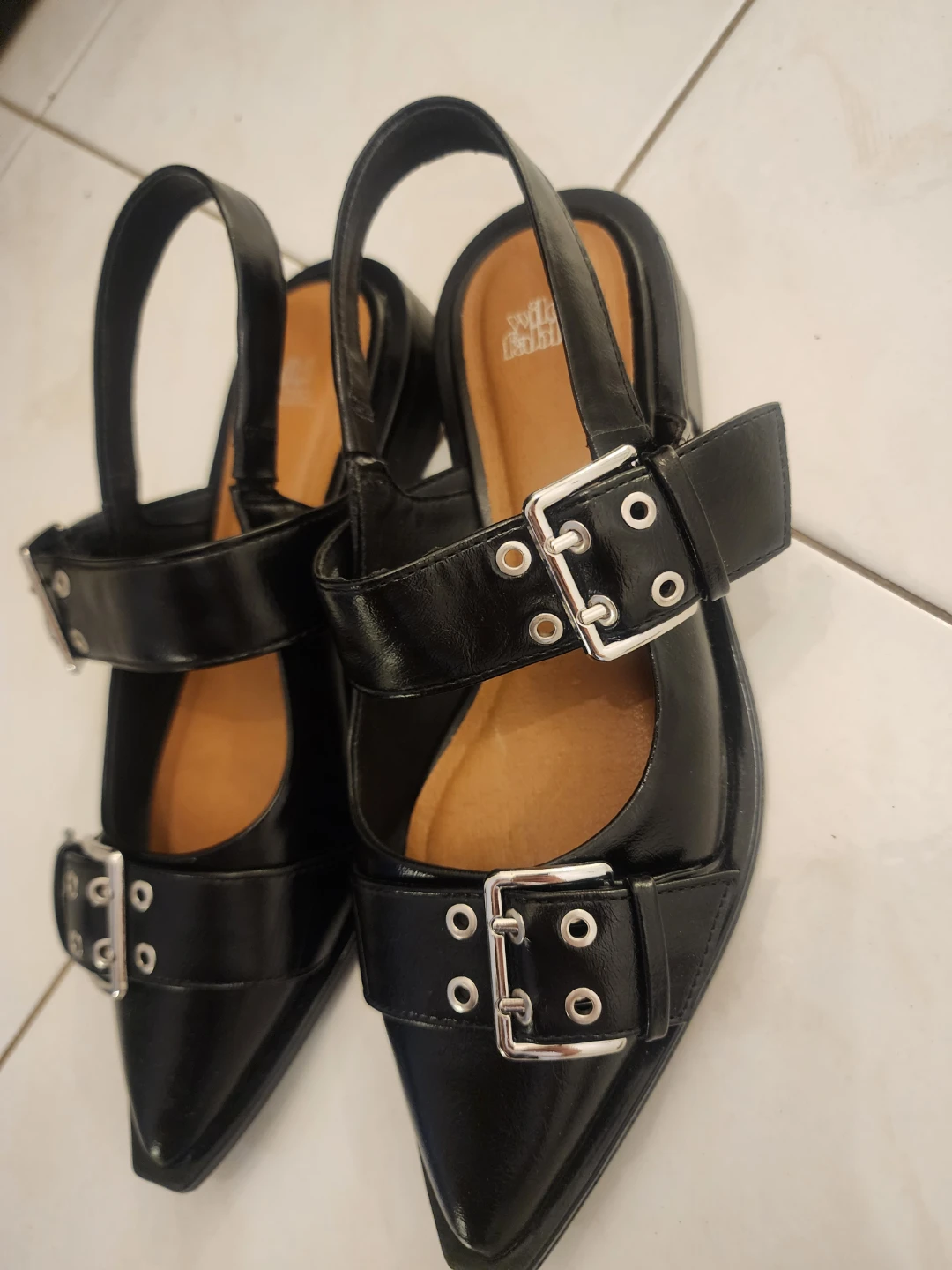 Wild Fable Black Slingback Buckle Flats - photo 2