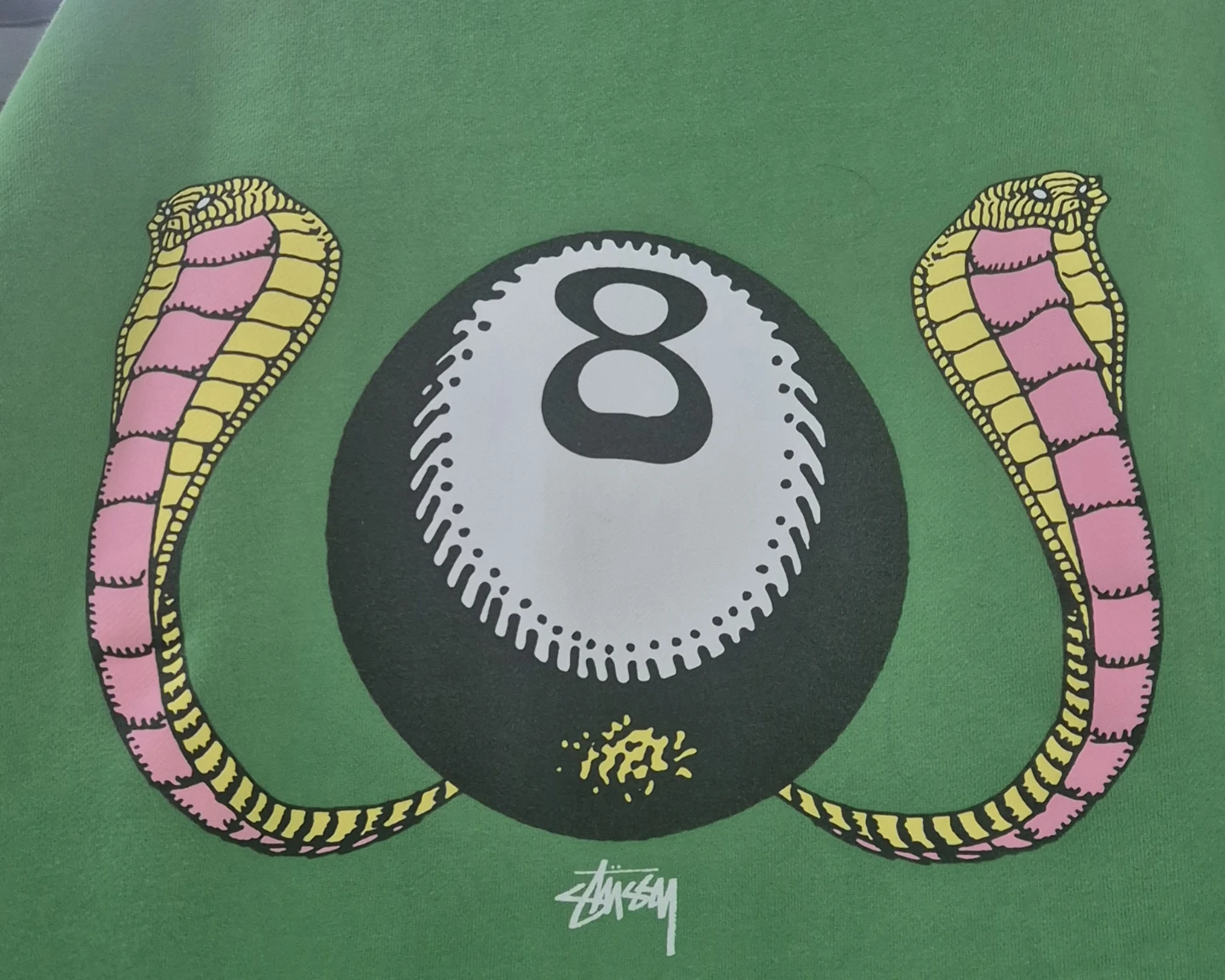 Stüssy 8 Ball green Hoodie - photo 2