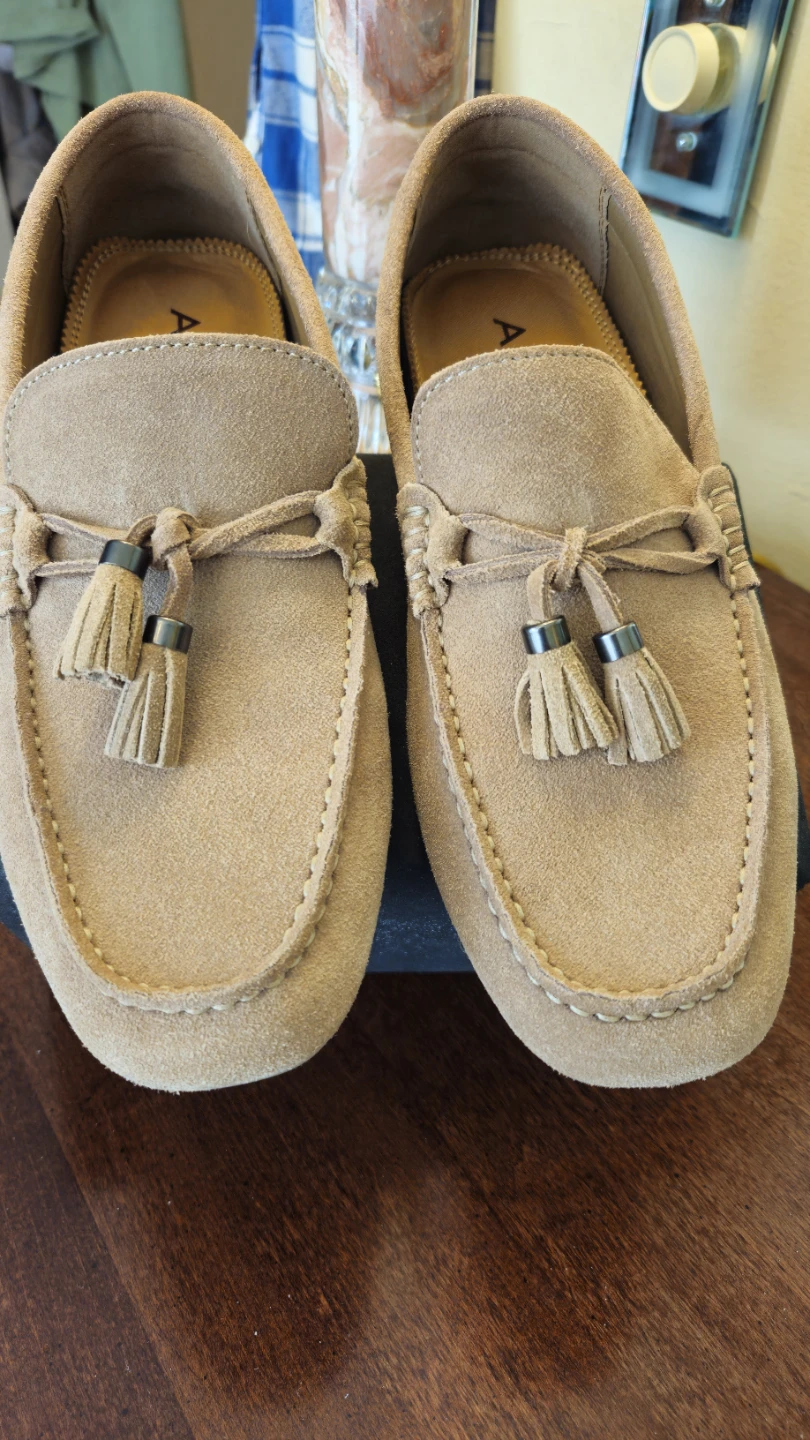 ALDO Women's Tan Suede Loafers Size 36