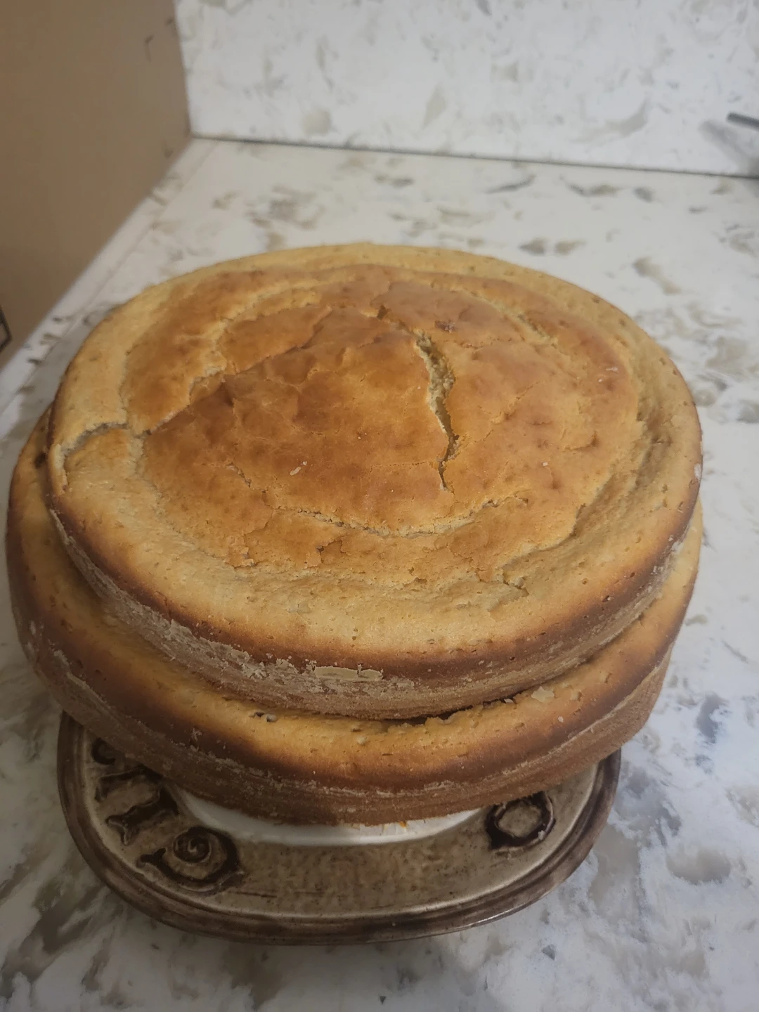 Two Round Cake Layers