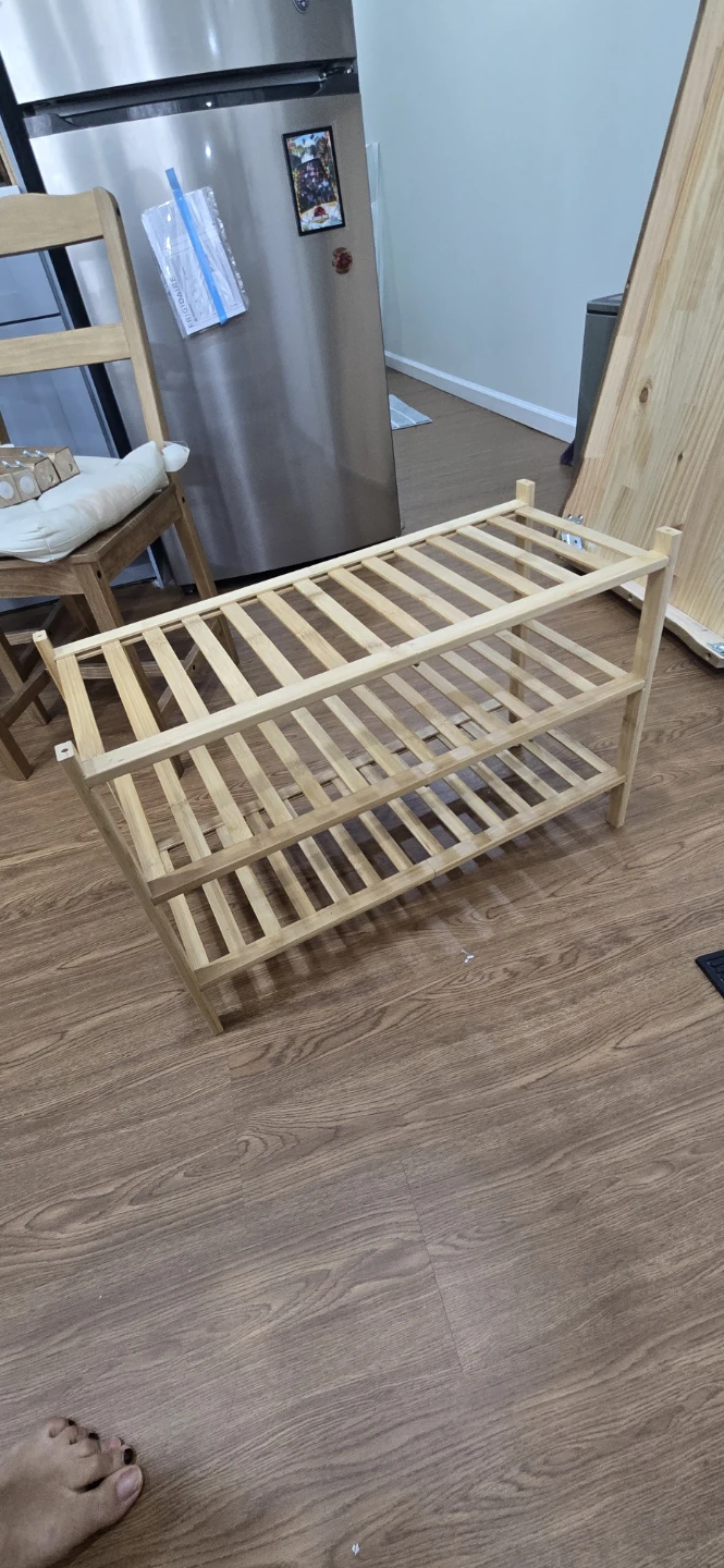 3-Tier Bamboo Shoe Rack - photo 3