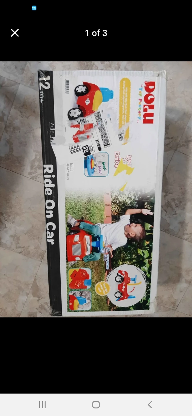 Dolu 2-in-1 Step Car Ride-On Toy and Walker - photo 2