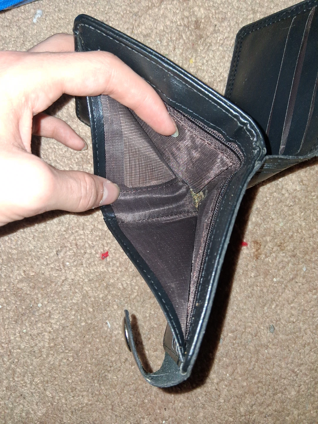 Black Bifold Wallet - "100 Dollar Bill" Design - photo 4