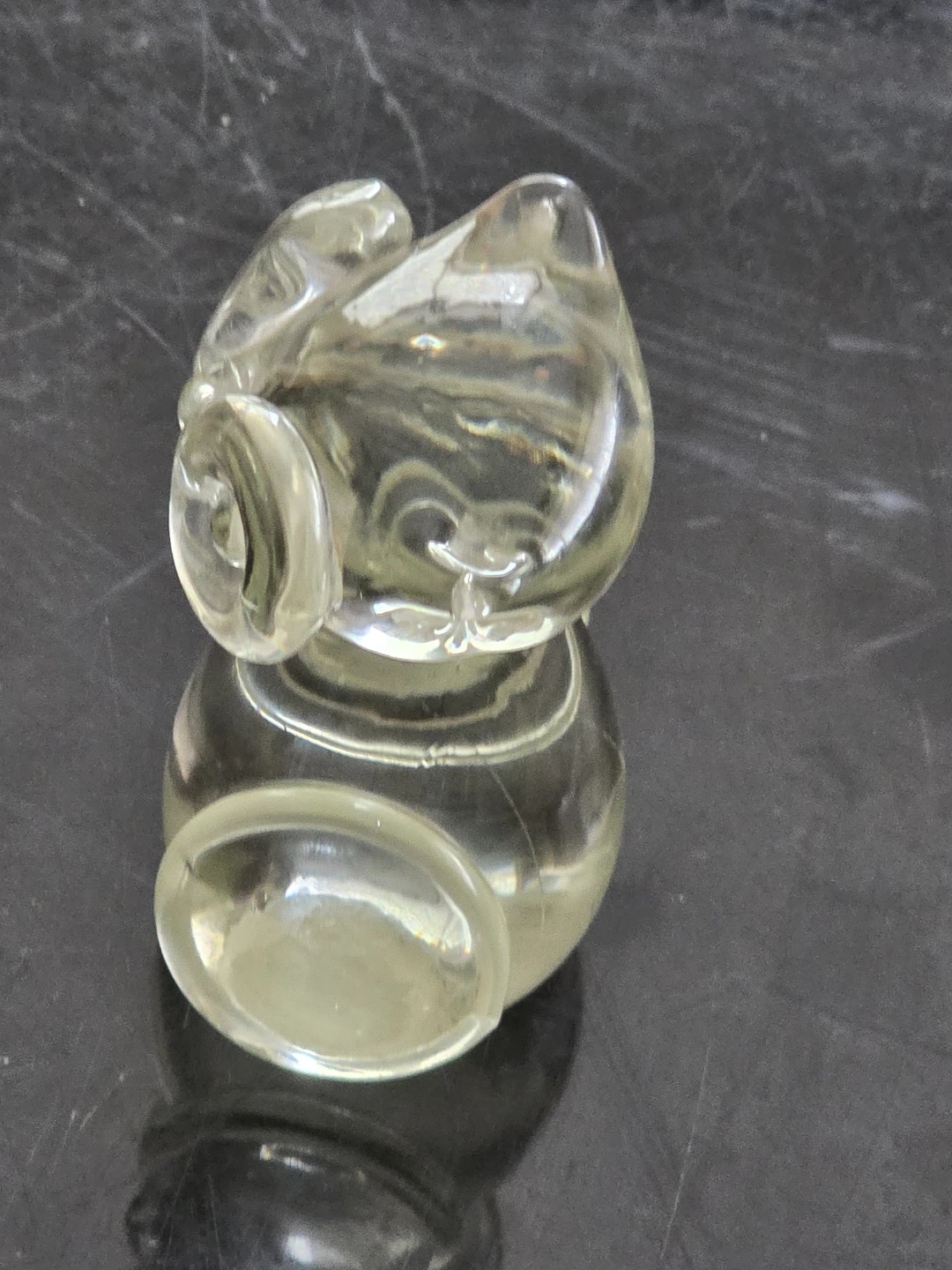 Vintage Clear Glass Owl Figurine - photo 2