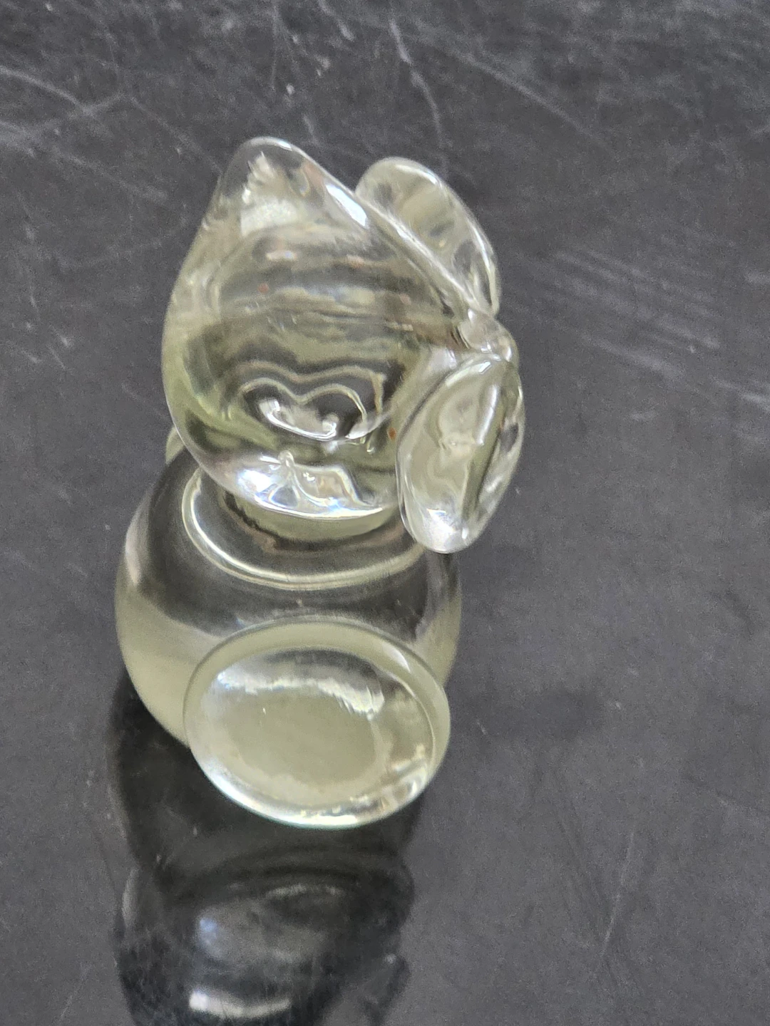 Vintage Clear Glass Owl Figurine - photo 4