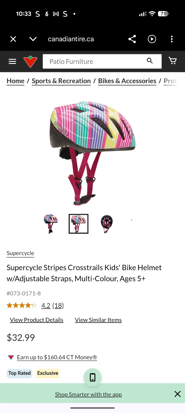 Supercycle Stripes Kids Bike Helmet