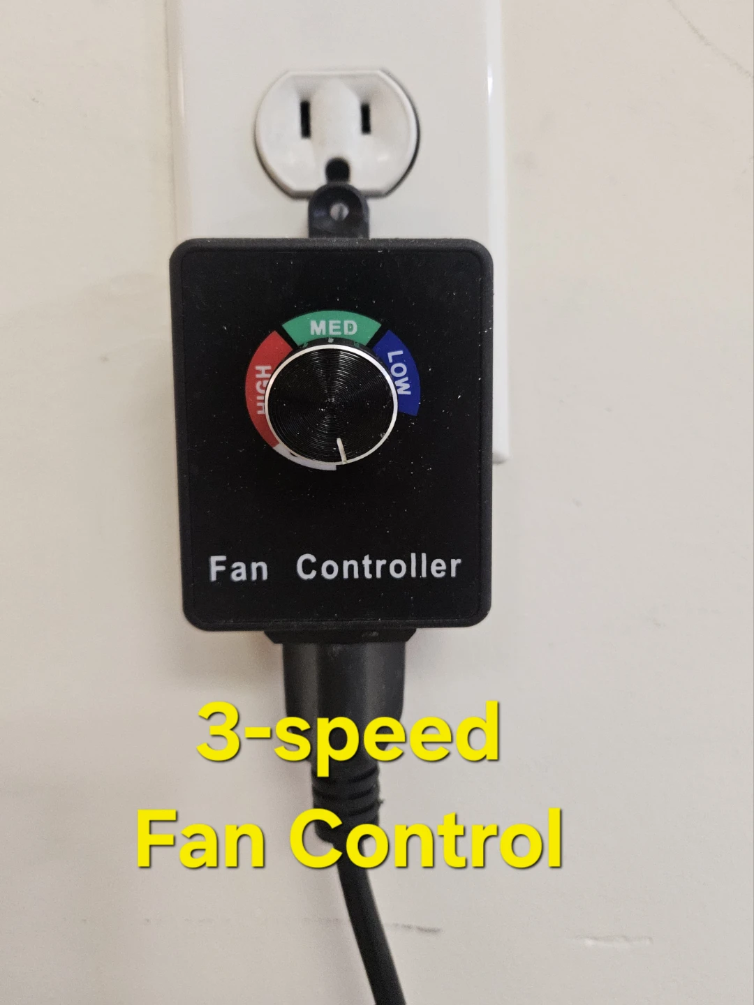 Black 4-inch Exhaust Fan with 3-Speed Fan Controller - photo 4