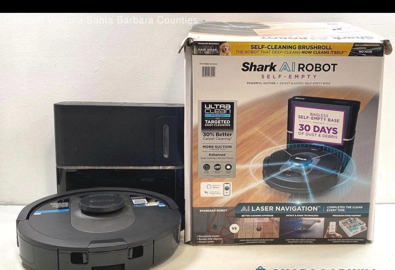 Shark AI Robot Self-Empty Robot Vacuum with AI Laser Navigation