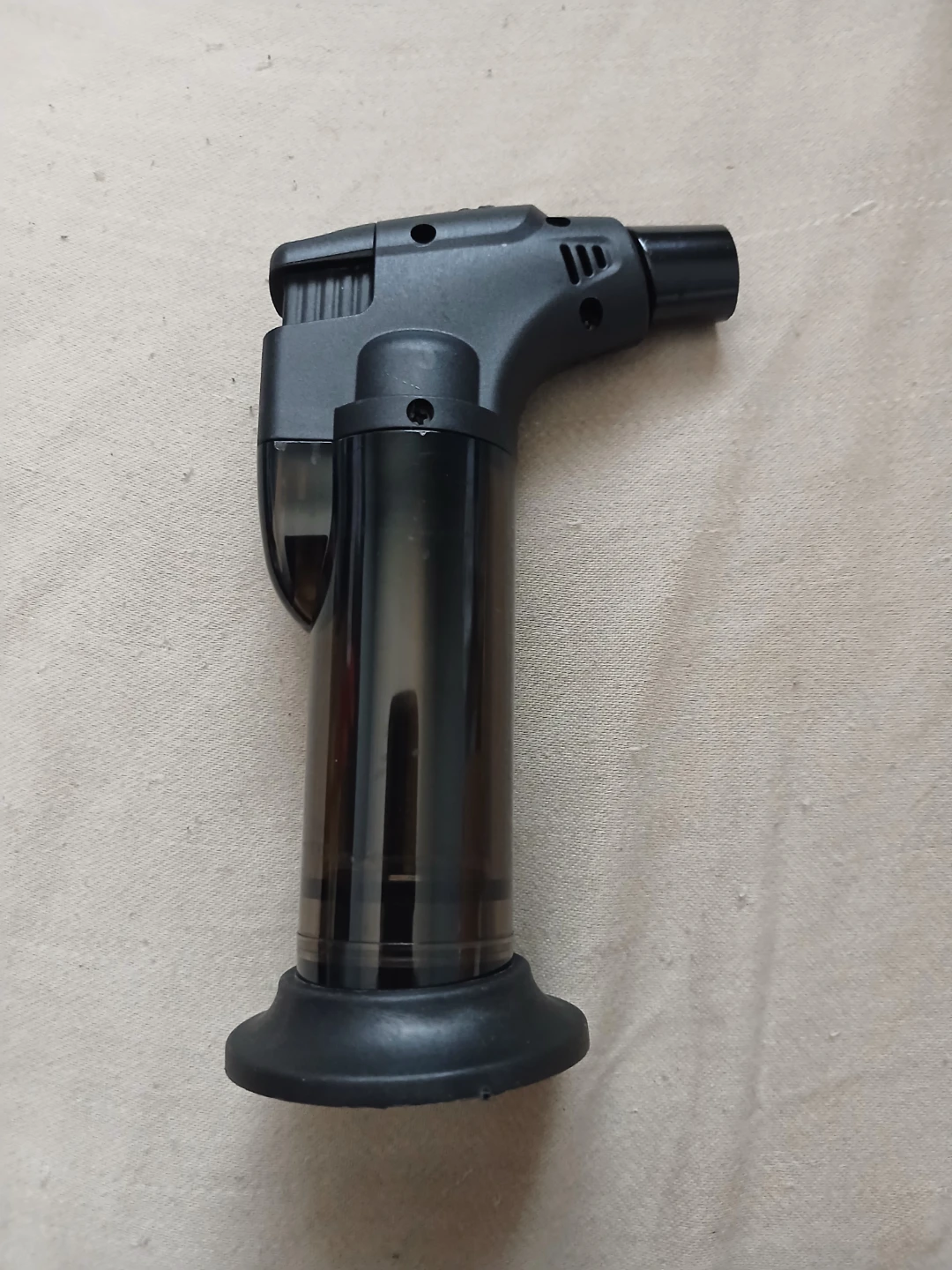 Black Refillable Butane Torch Lighter With Stand - photo 3