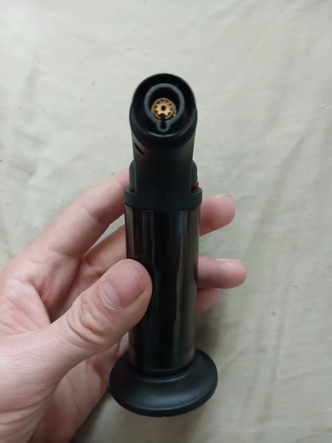 Black Refillable Butane Torch Lighter With Stand - photo 4