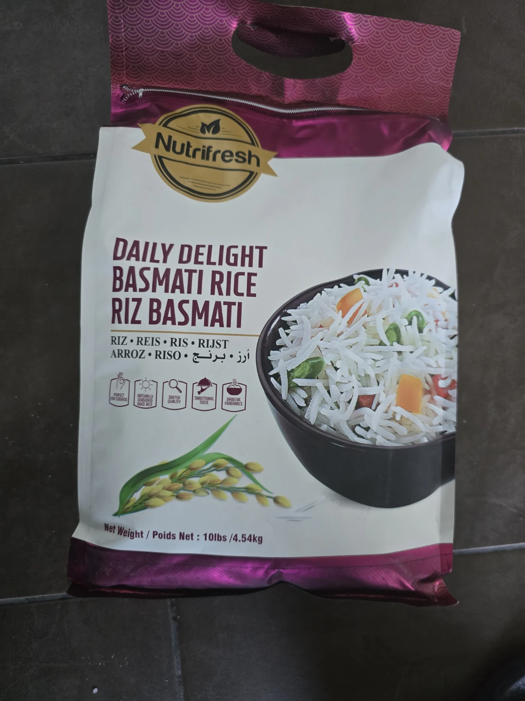 Nutrifresh Daily Delight Basmati Rice 10lbs