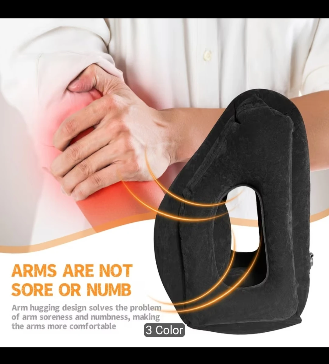 NEW Travel Pillow, Portable Head Neck Rest - photo 2