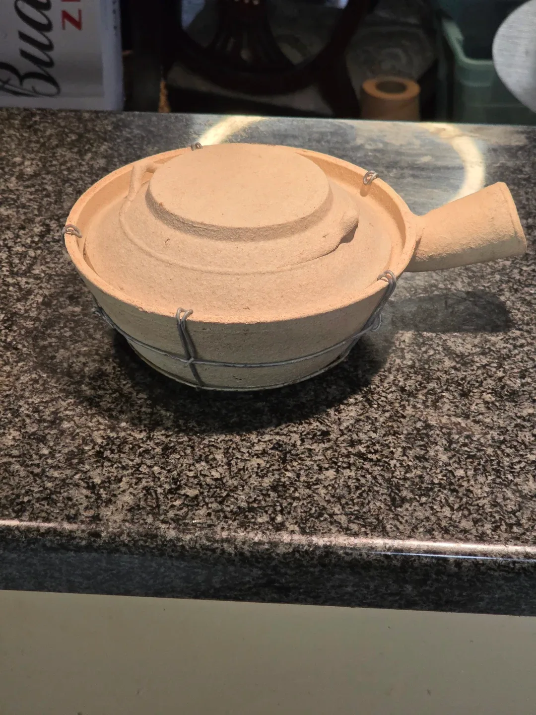 Clay Pot with Lid new with box