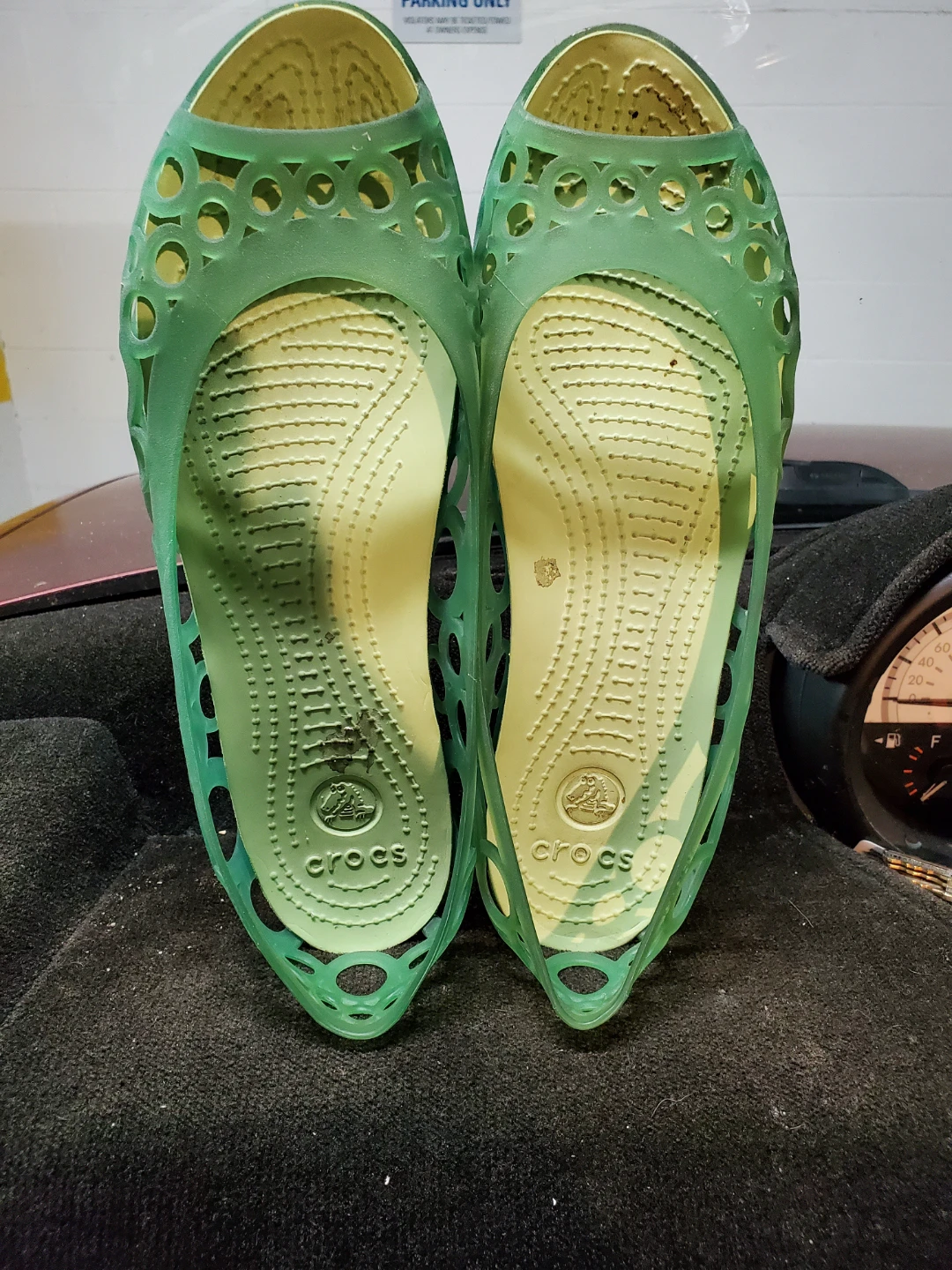 Crocs Women's Green Ballet Flats size 9 ..10