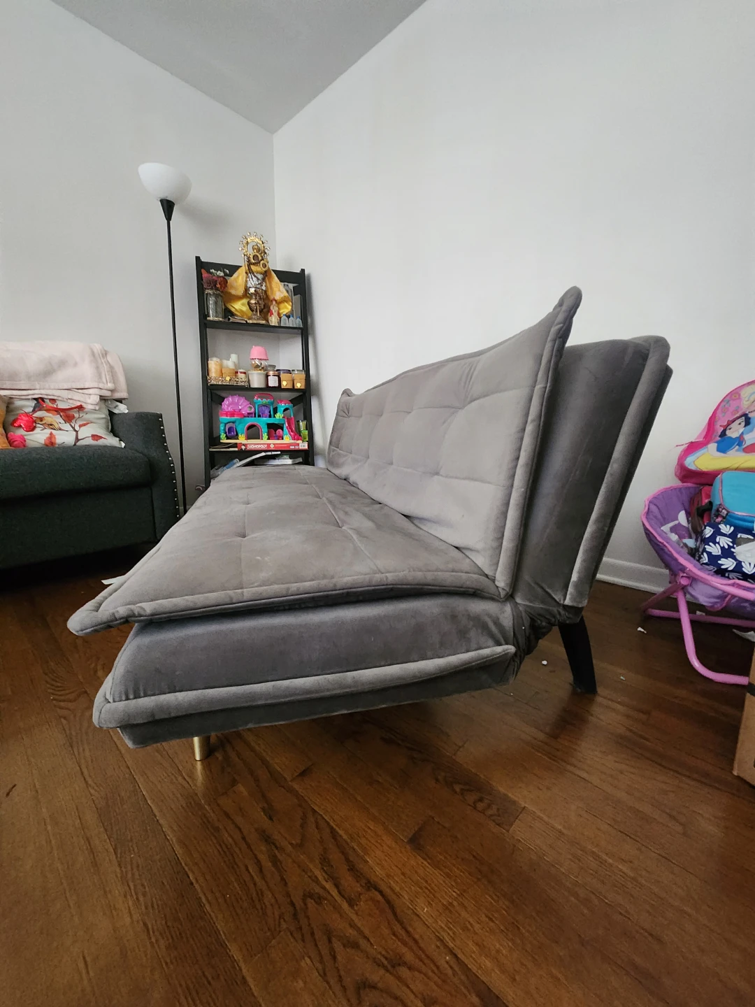 Gray Futon Sofa Bed - photo 3