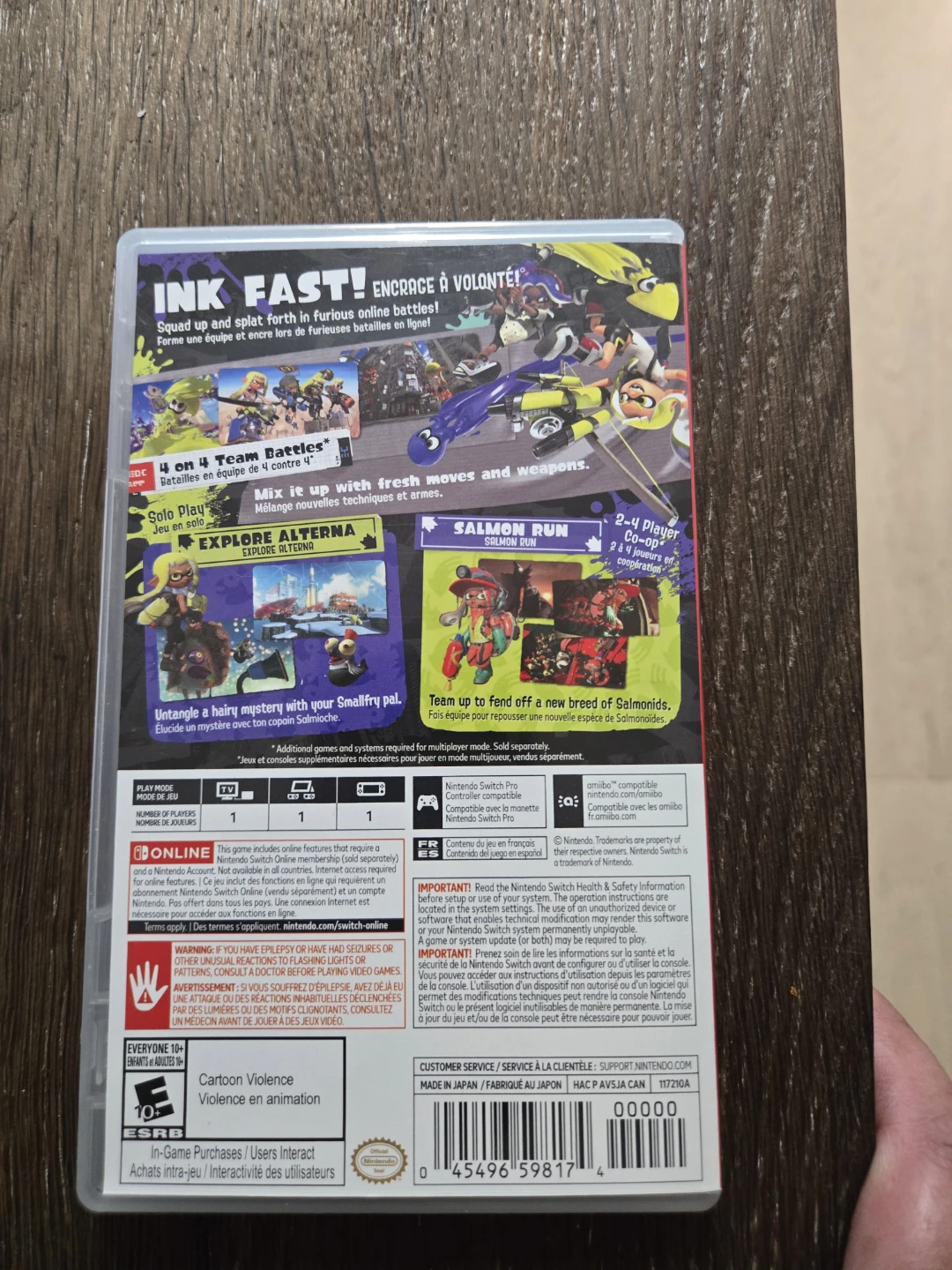 Nintendo Switch Splatoon 3 Game - photo 2