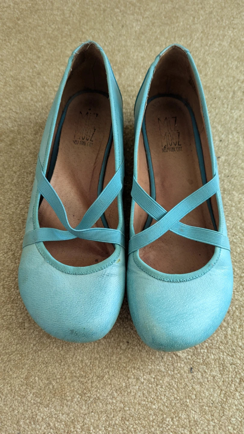 Miz Mooz Ballet Flats - Teal Size 8 / 38.5