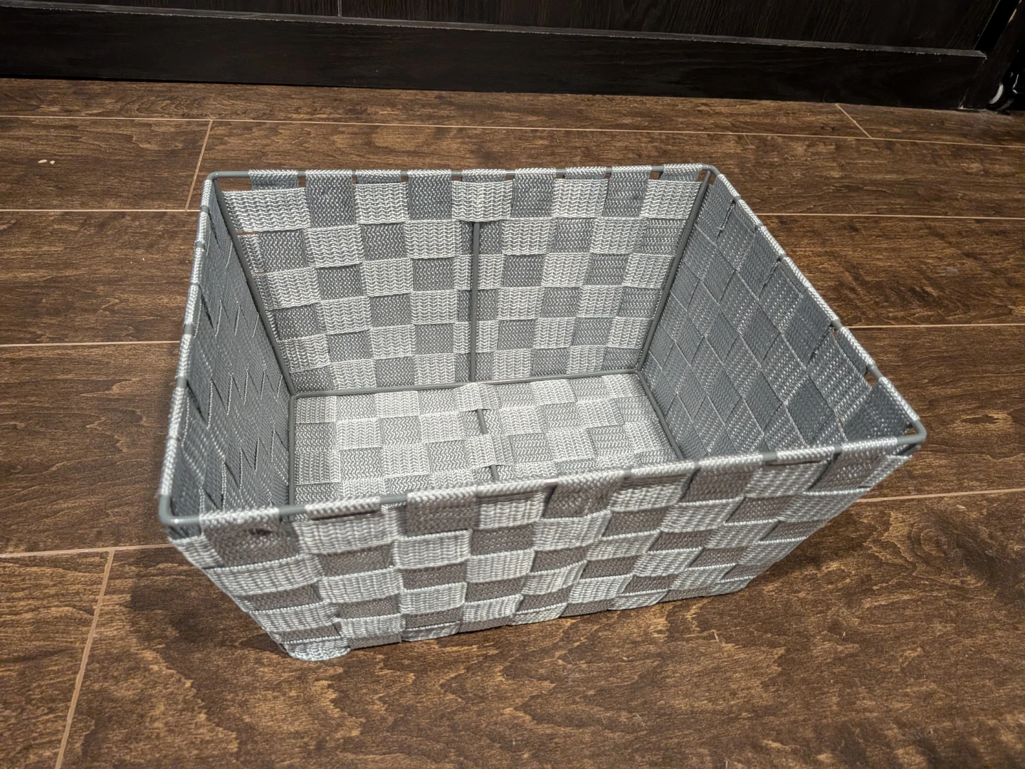 Grey Woven Storage Basket - photo 2
