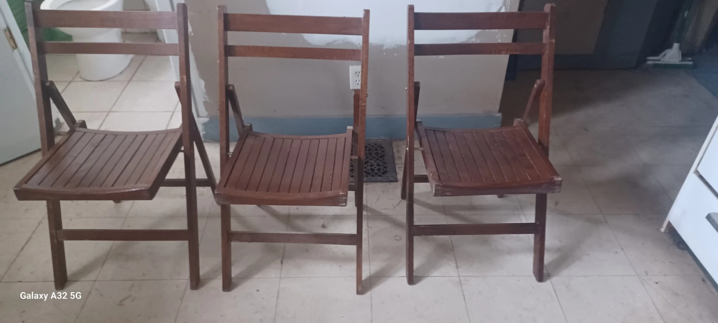Wooden Folding Chairs Set - photo 2