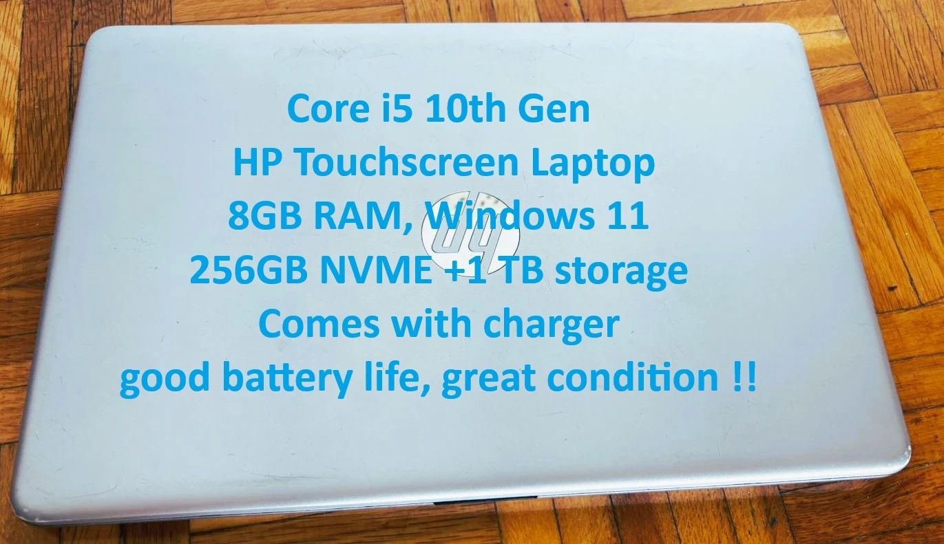HP touchscreen Laptop i5 10th gen
