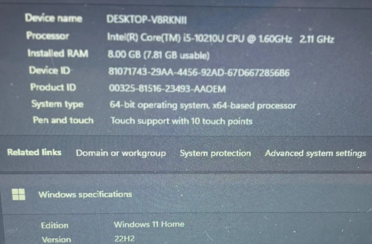 HP touchscreen Laptop i5 10th gen - photo 3
