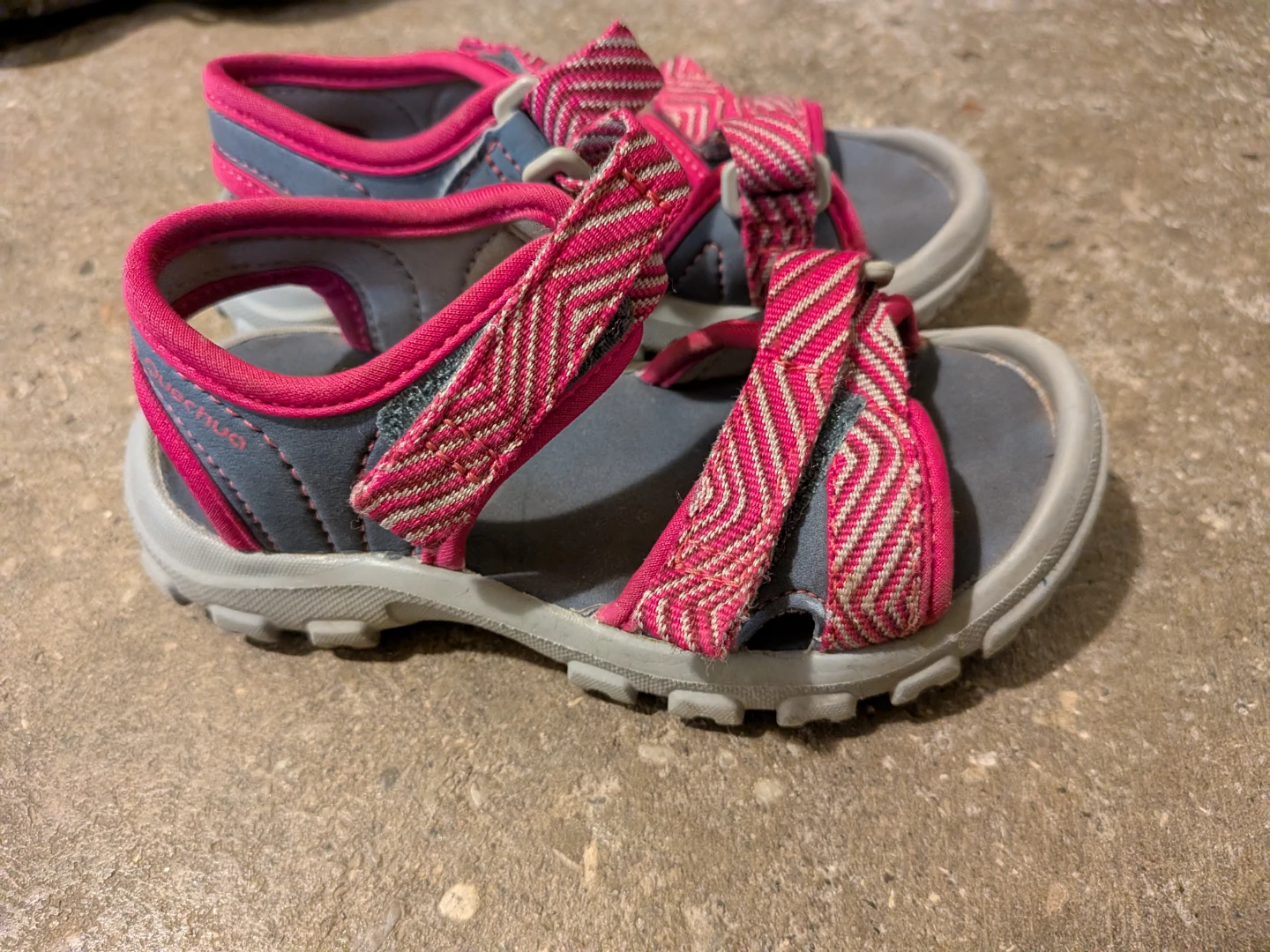 Girl Pink & Grey Sandals