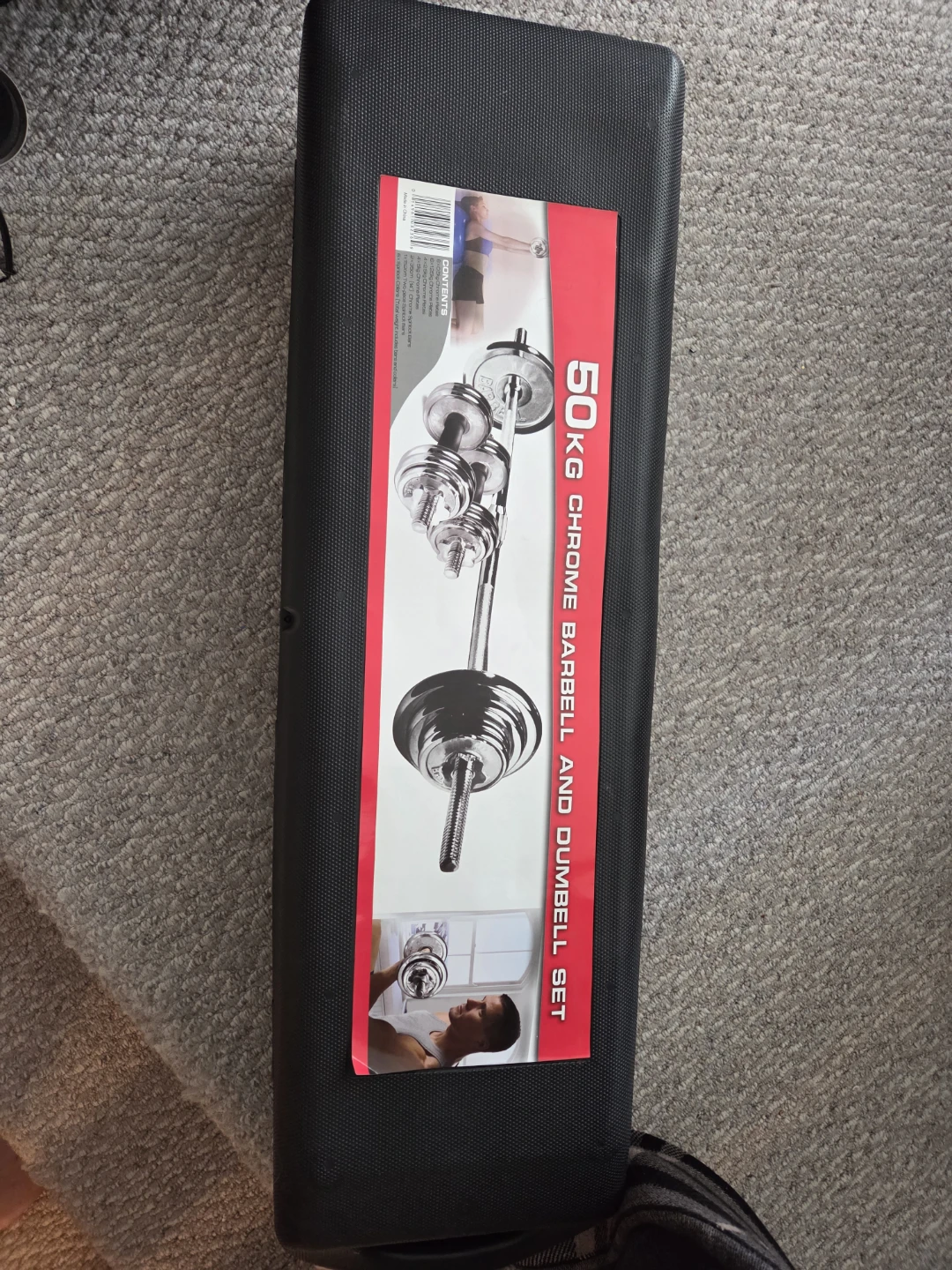 50kg Chrome Barbell and Dumbbell Set