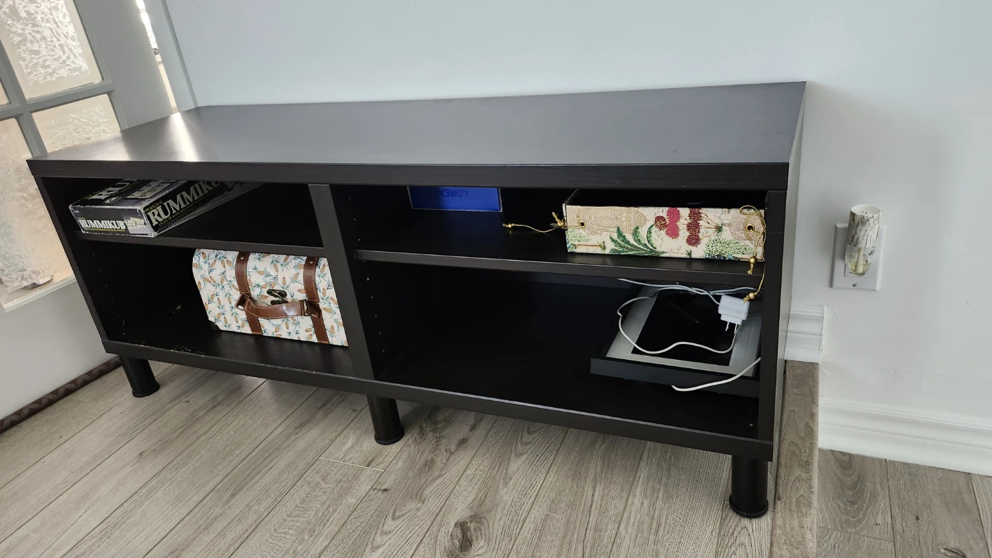 Black TV Stand / Entertainment Unit