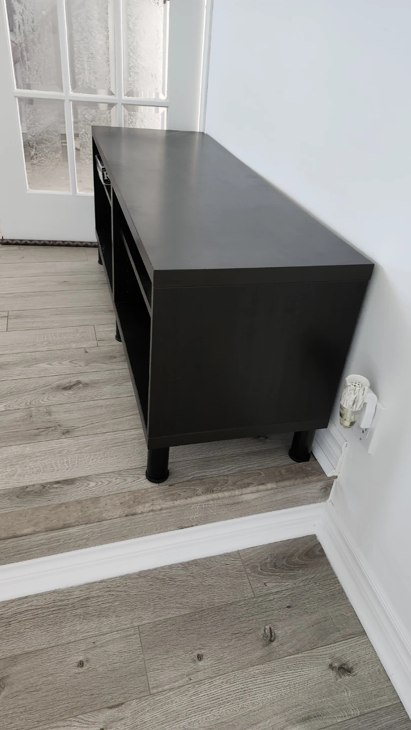 Black TV Stand / Entertainment Unit - photo 2