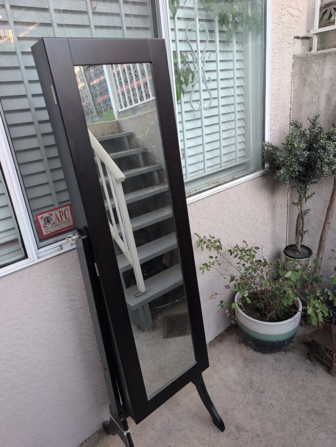 Standing Jewelry Armoire Mirror - photo 2