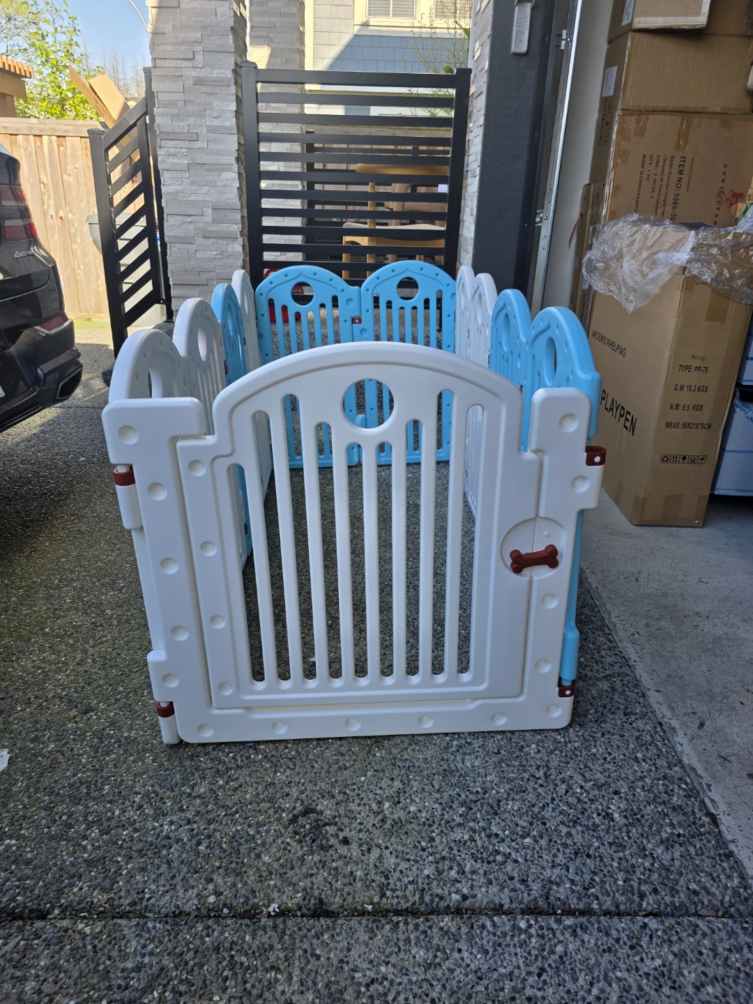 Artemis Pet Playpen - Blue and White - photo 4