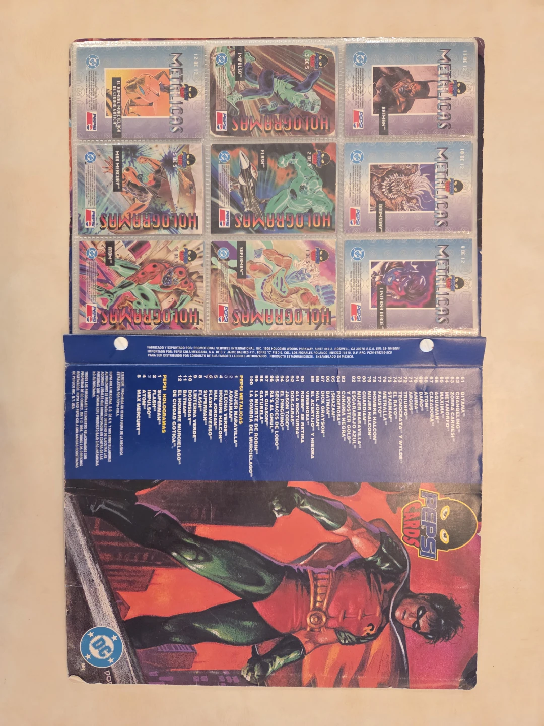1995 DC Comics Pepsi Cards Complete Collector’s Album (Mexico) - photo 3