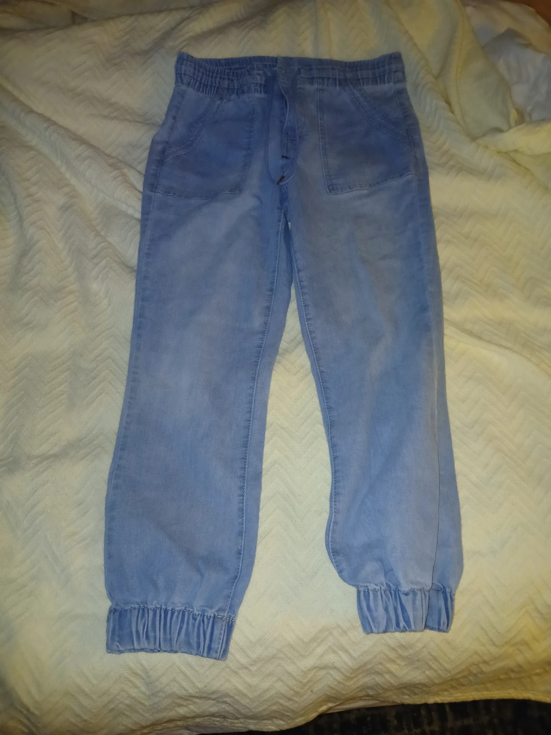 Women's Light Wash Denim Jogger Jeans