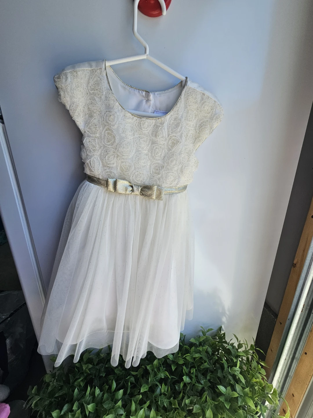Little Girls' White Party Dress