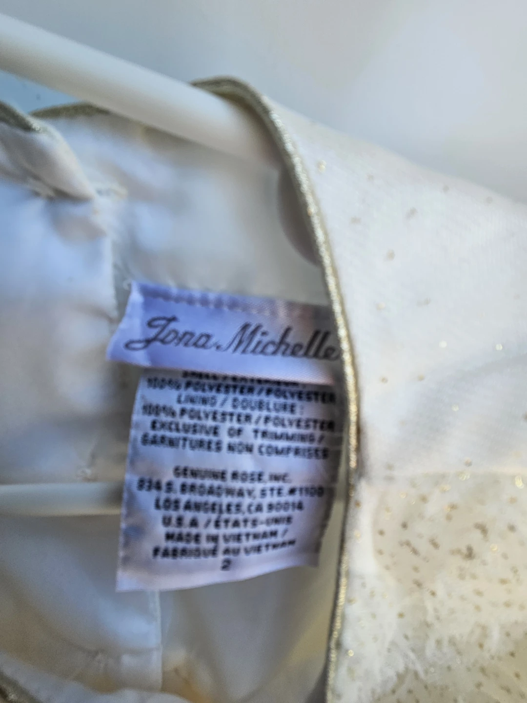 Little Girls' White Party Dress - photo 2