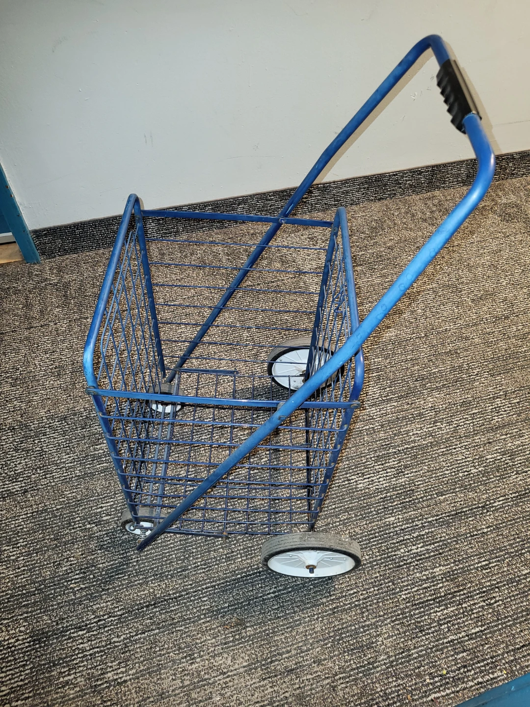 Blue strong metal Shopping Cart - photo 2