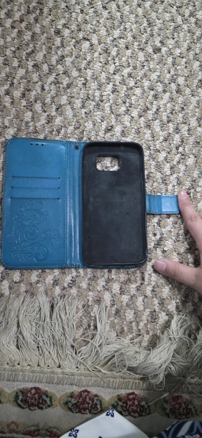 Teal Faux Leather Wallet Phone Case - photo 2