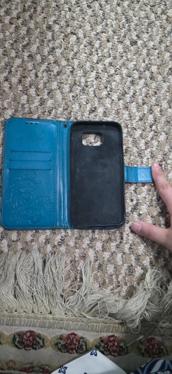 Teal Faux Leather Wallet Phone Case - photo 2