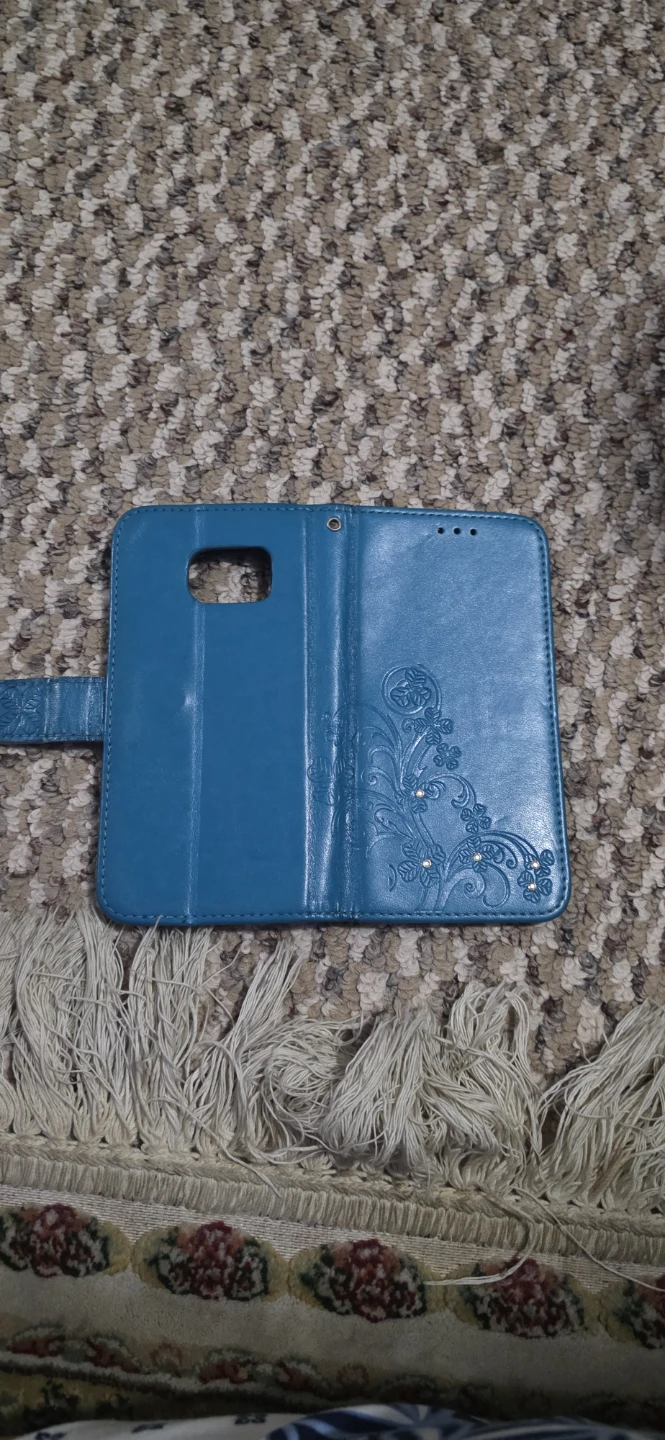 Teal Faux Leather Wallet Phone Case - photo 3