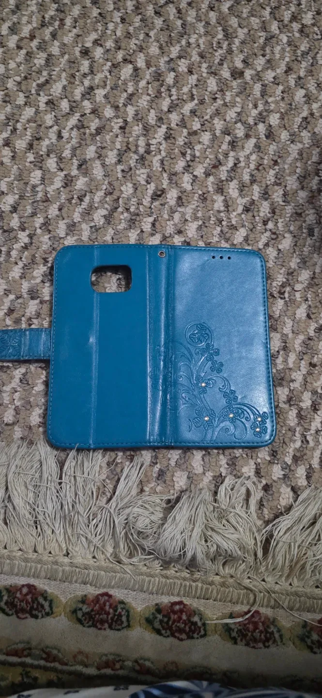 Teal Faux Leather Wallet Phone Case - photo 3