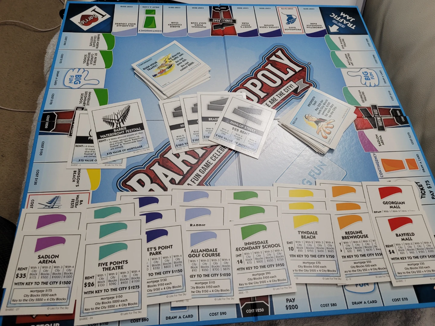 FREE 🎁 Barrie Monopoly Board Game
